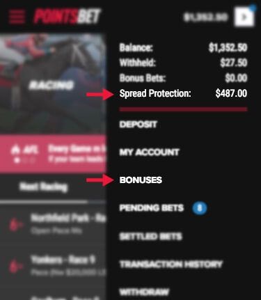 PointsBet App Screenshot